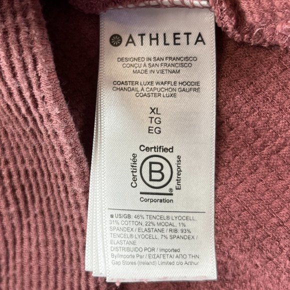 Athleta Coaster Luxe Waffle Hoodie XL - Picture 13 of 14